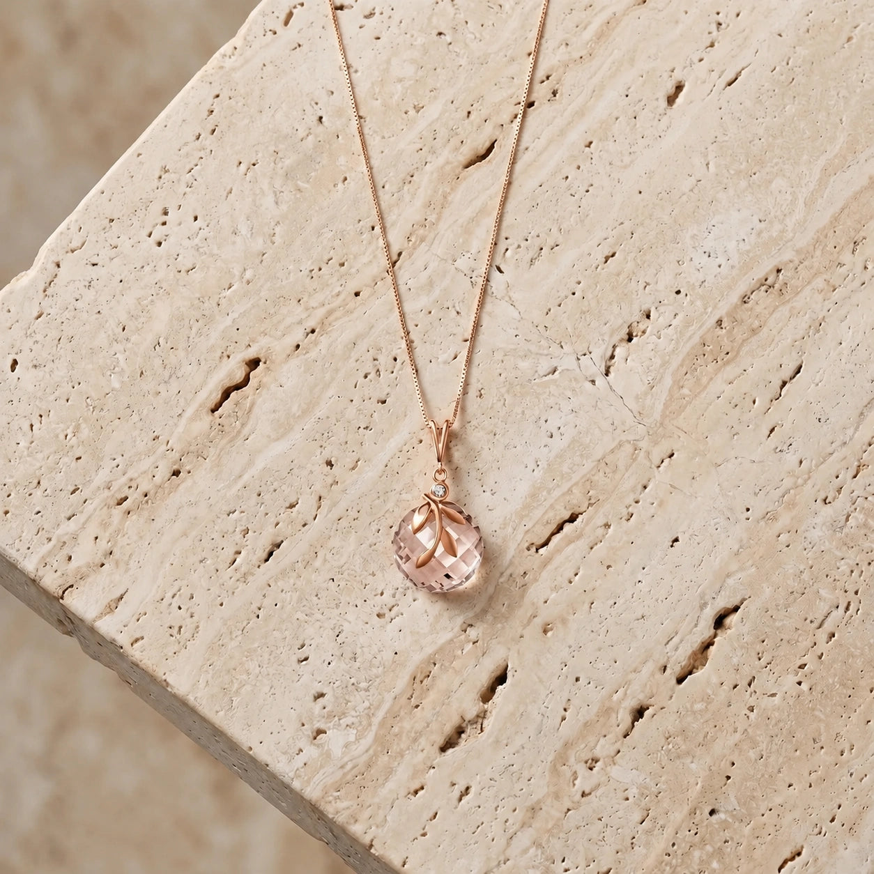 Rose Gold Diamond & White Topaz — Umbertina