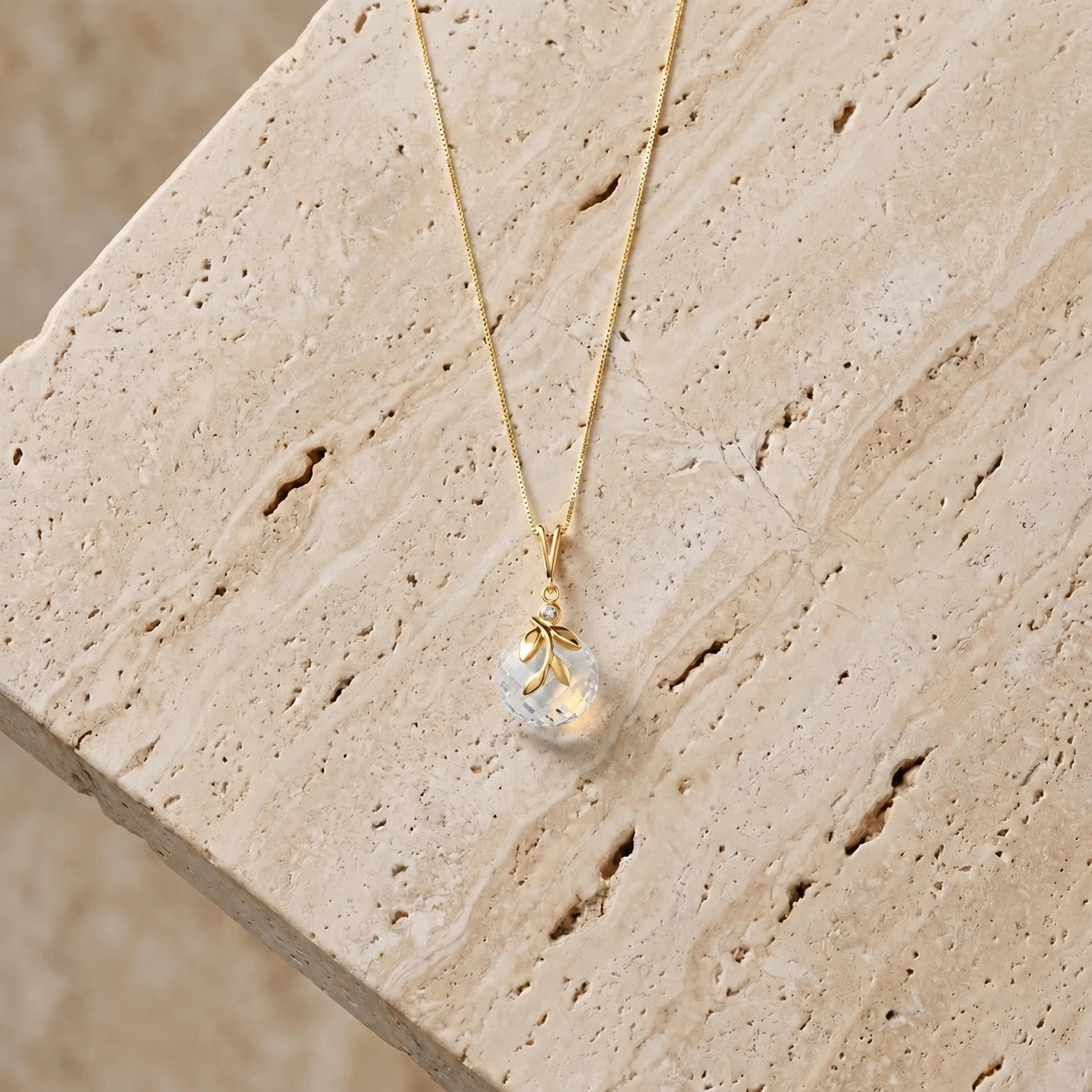 Yellow Gold Diamond & White Topaz — Umbertina