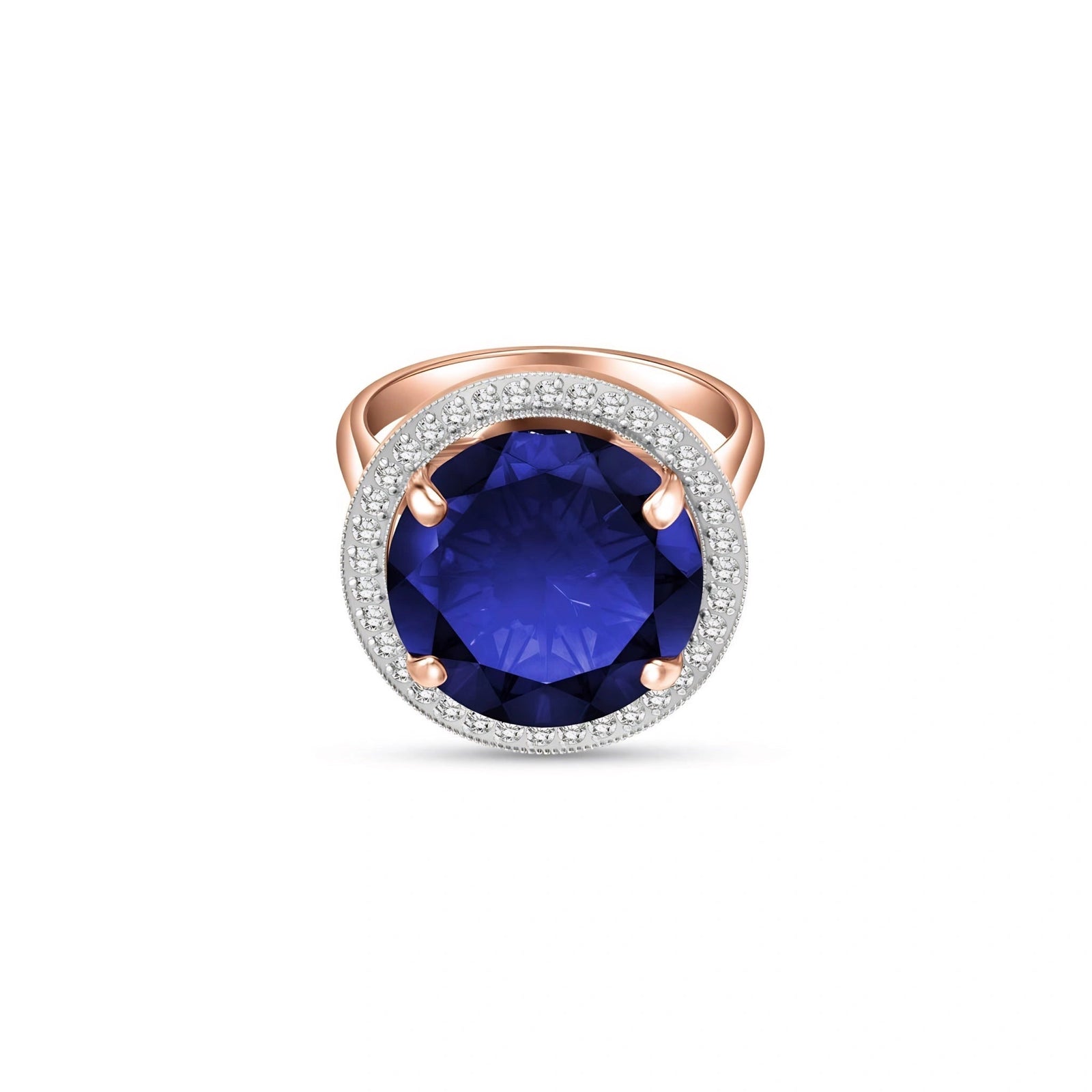 Rose Gold Ring Sapphire 10K — Cassandra