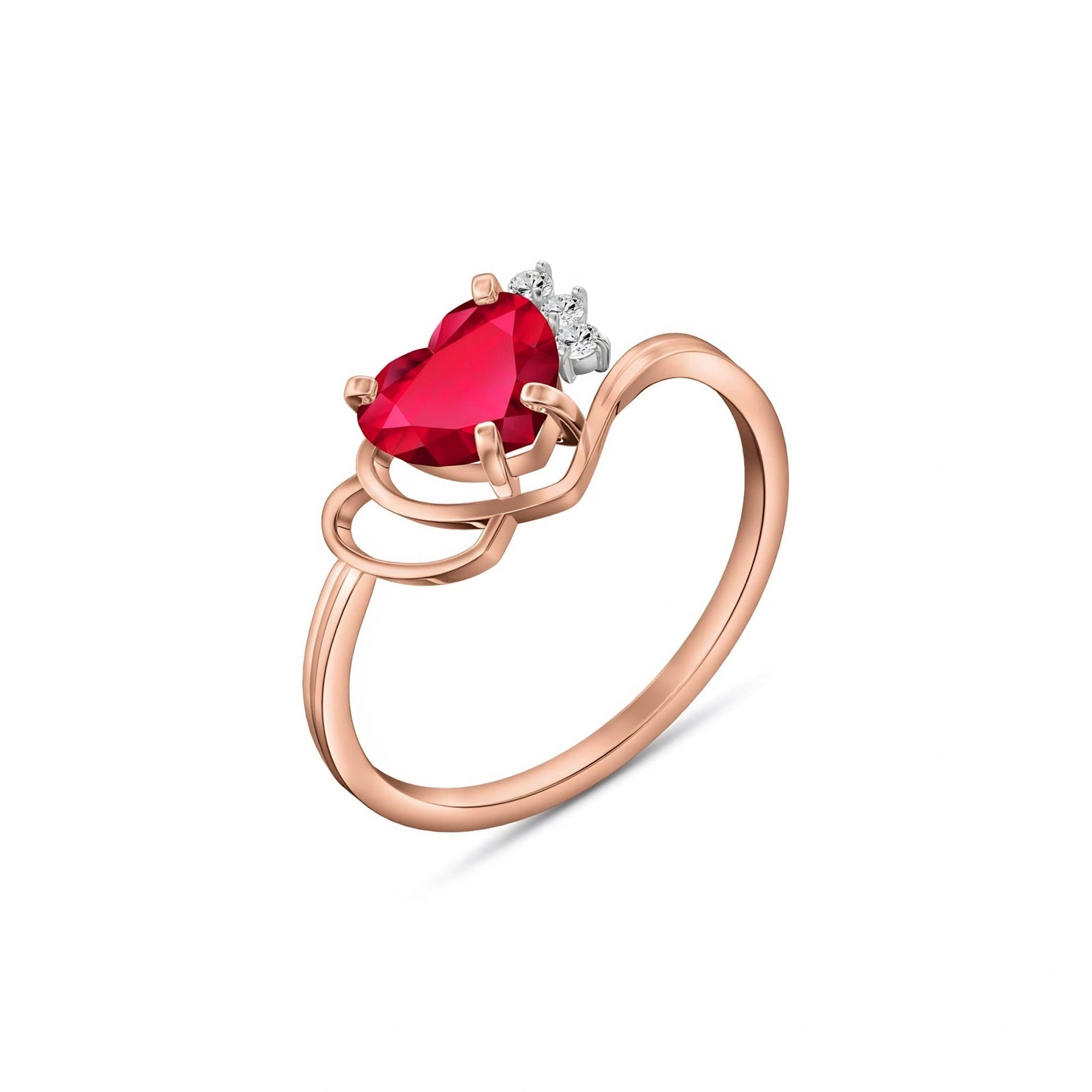 Rose Gold Diamond & Ruby — Valeria