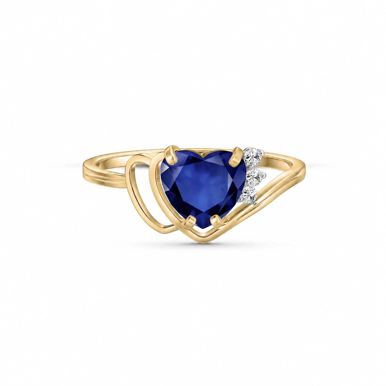 Yellow Gold Diamond & Sapphire — Valeria