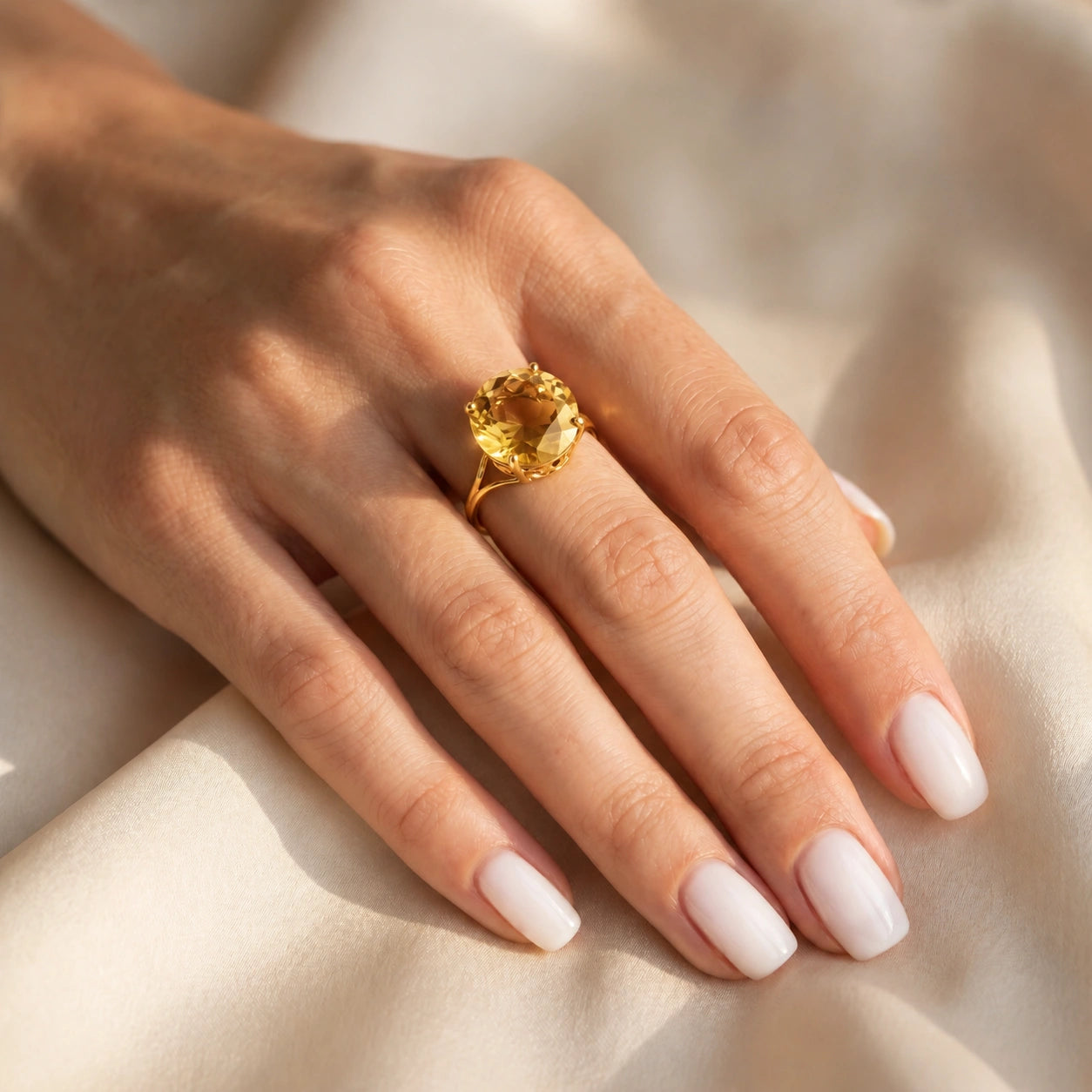 Yellow Gold Reverie Ring Citrine 10K — Stella