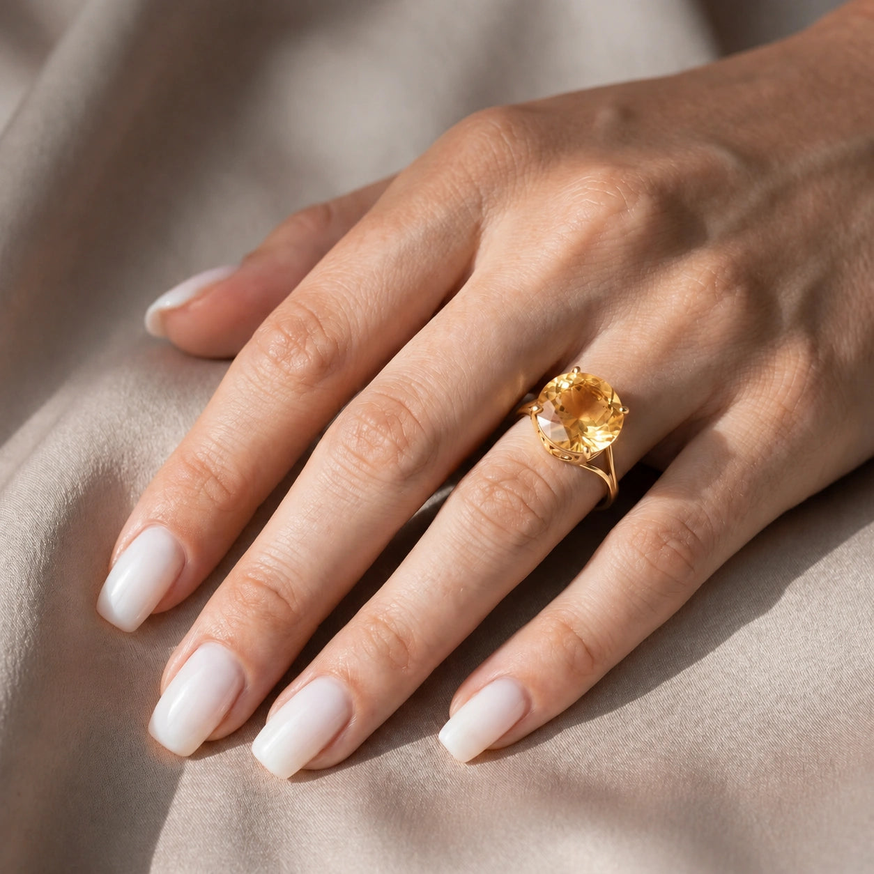 Yellow Gold Reverie Ring Citrine 10K — Stella