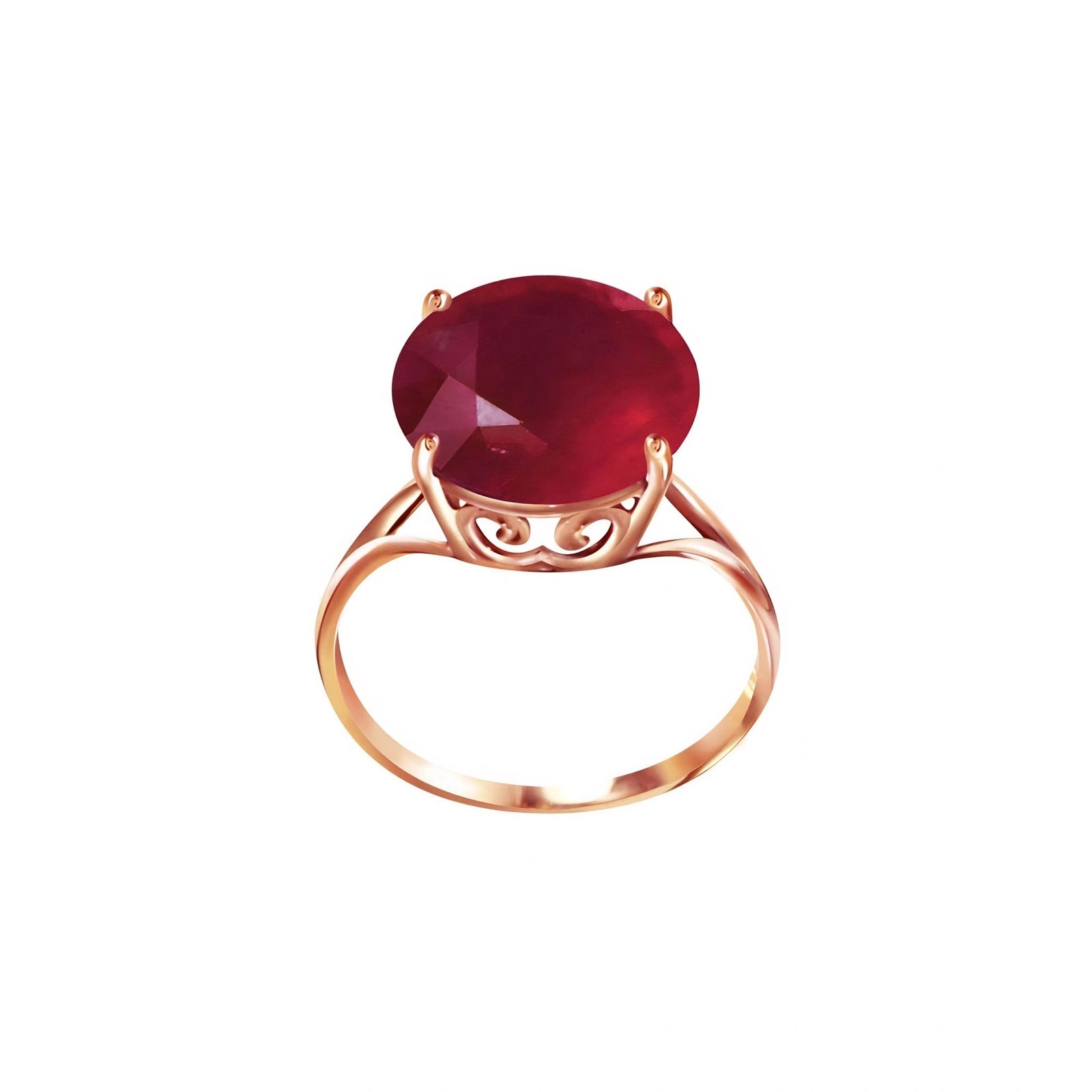Rose Gold Reverie Ring Ruby 10K — Stella