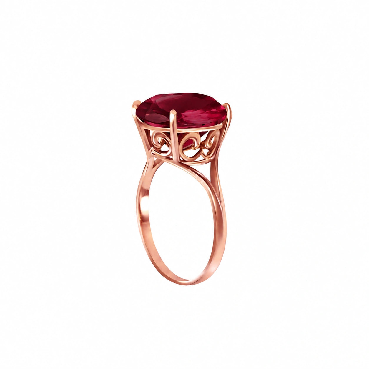 Rose Gold Reverie Ring Ruby 10K — Stella