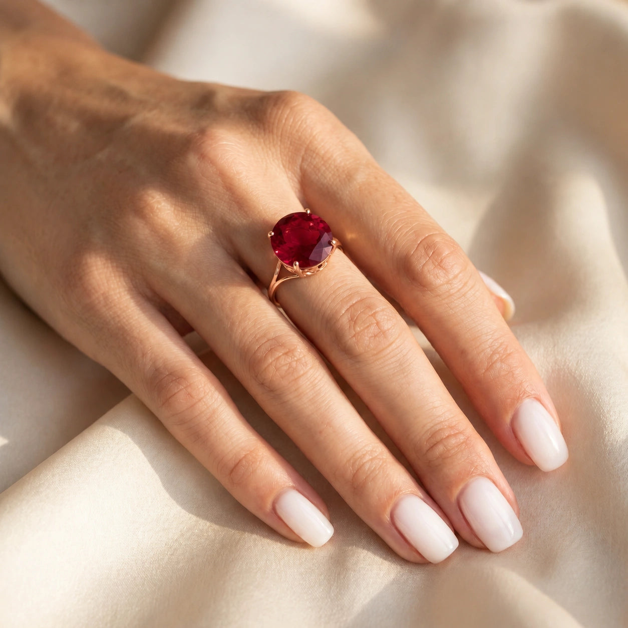 Rose Gold Reverie Ring Ruby 10K — Stella