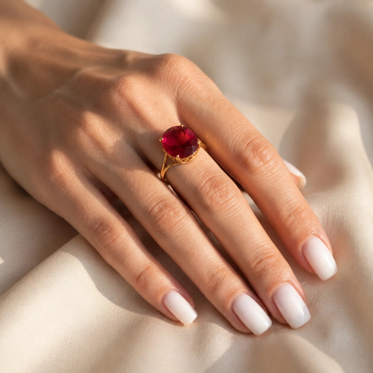 Yellow Gold Reverie Ring Ruby 10K — Stella