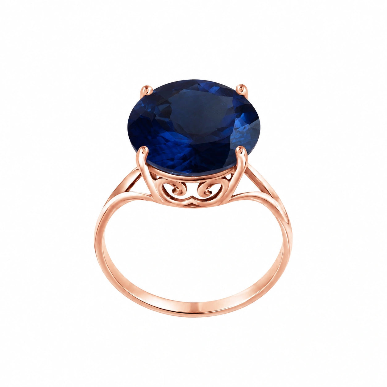 Rose Gold Reverie Ring Sapphire 10K — Stella