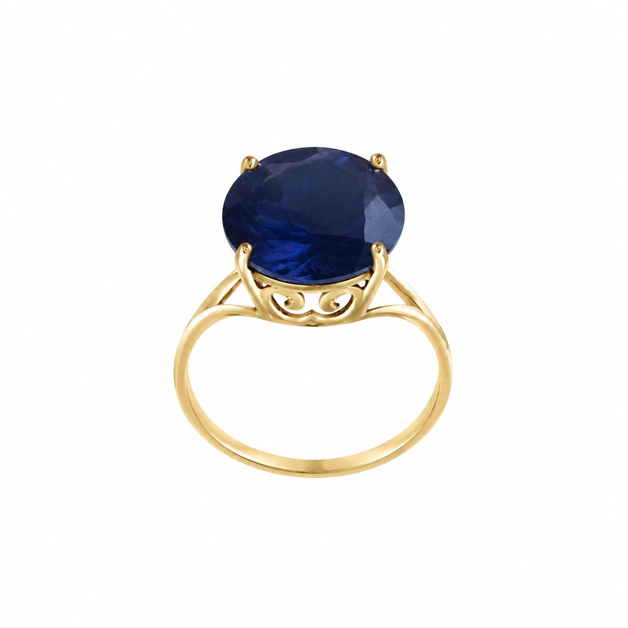 Yellow Gold Reverie Ring Sapphire 10K — Stella