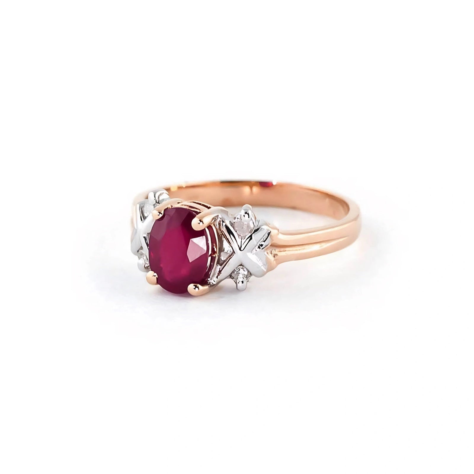 Rose Gold Ring Ruby 10K — Scolastica