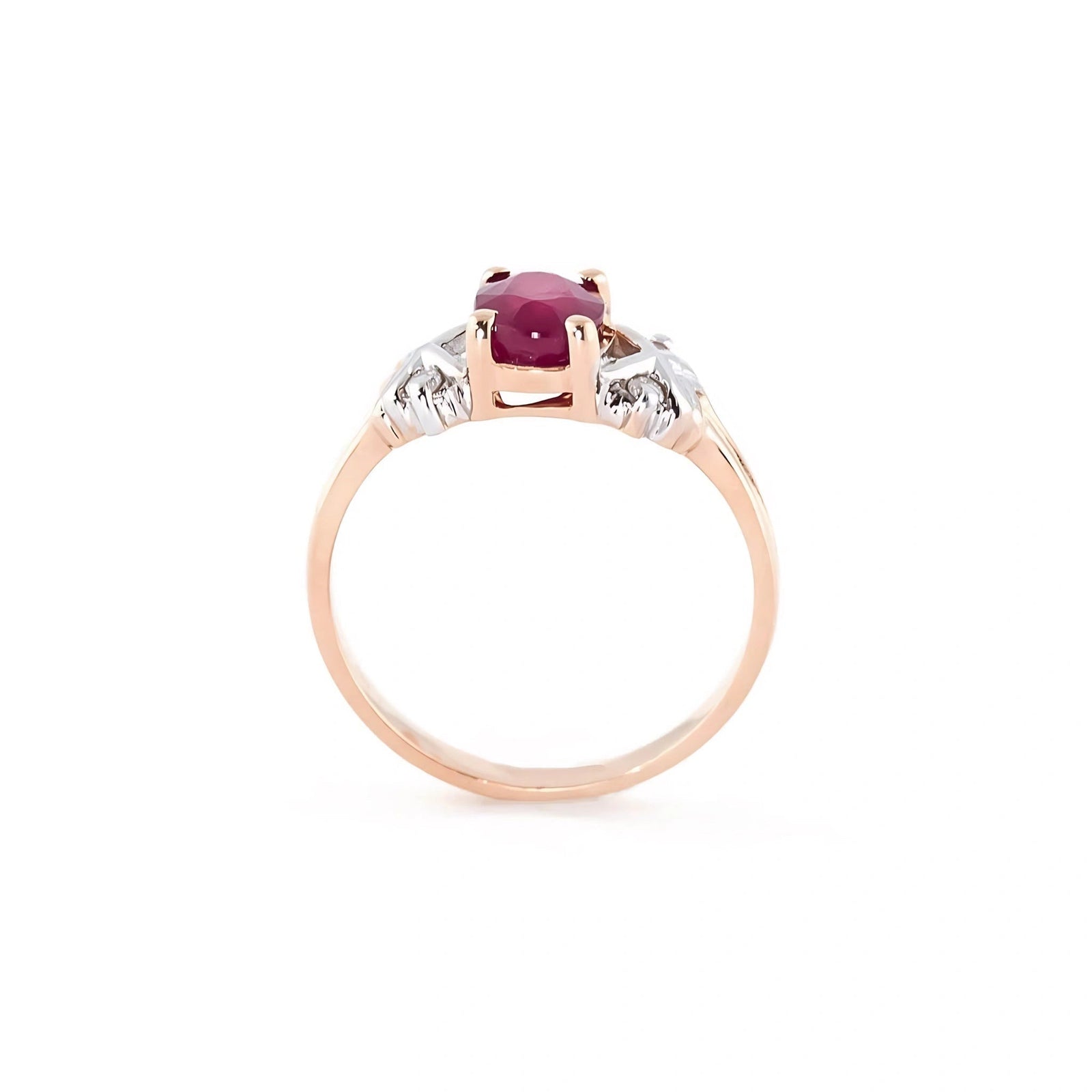 Rose Gold Ring Ruby 10K — Scolastica