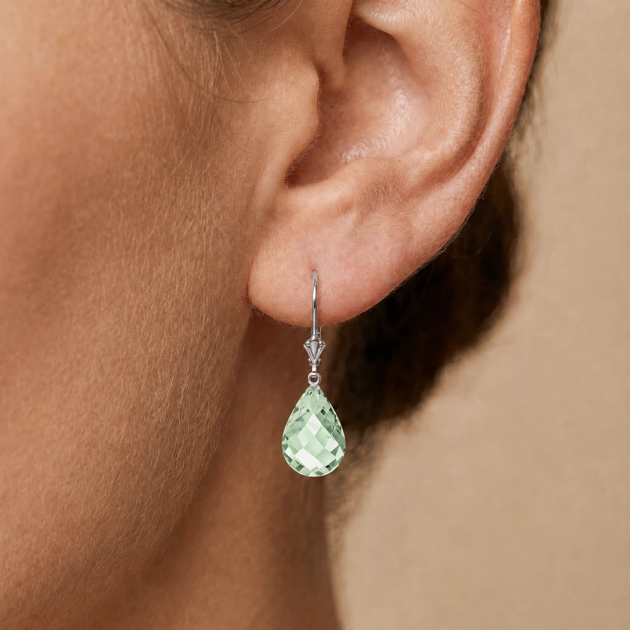 White Gold Green Amethyst — Vespertina