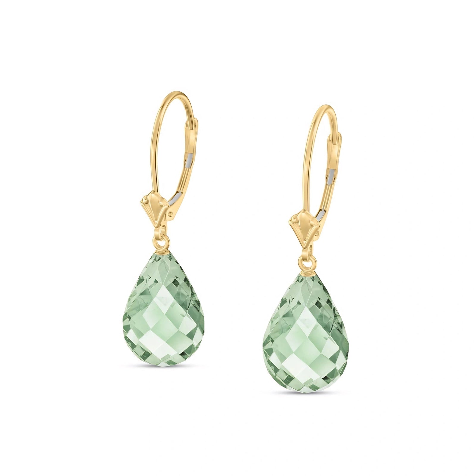 Yellow Gold Green Amethyst — Vespertina