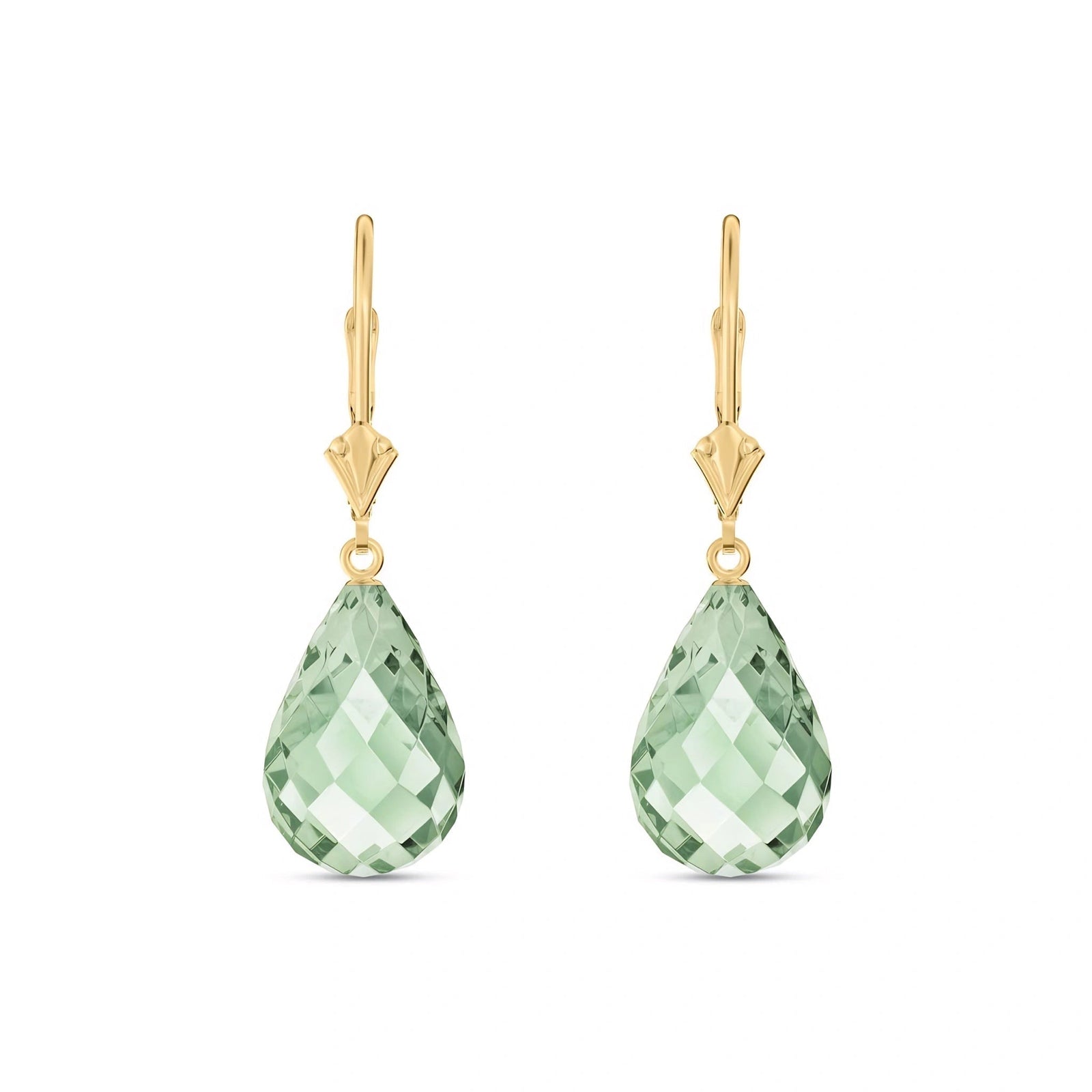 Yellow Gold Green Amethyst — Vespertina