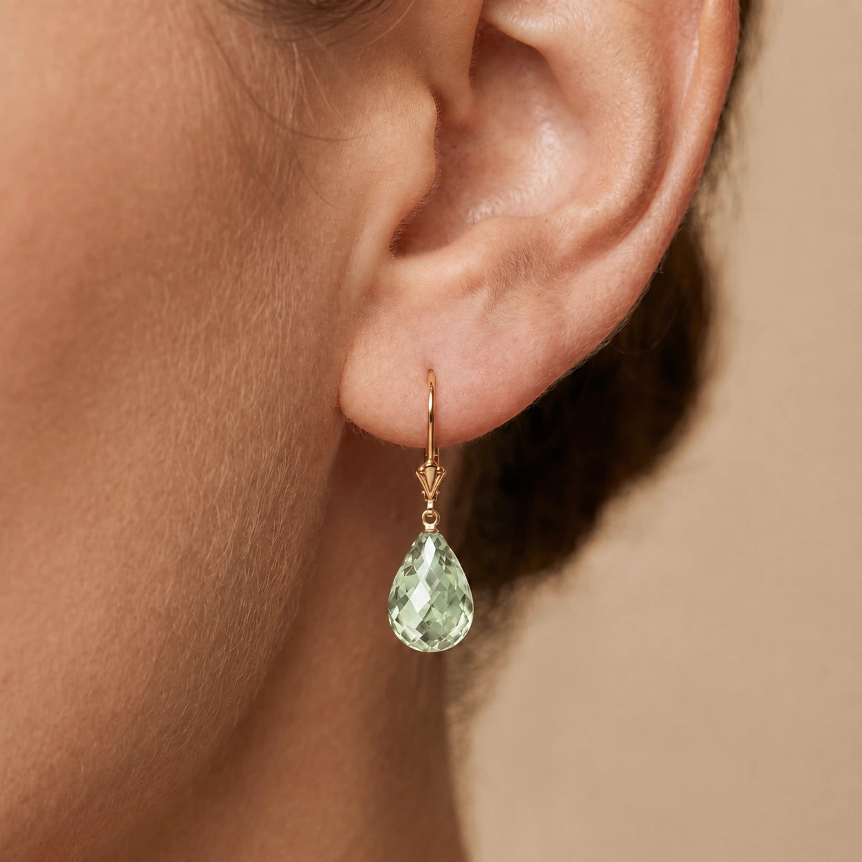 Yellow Gold Green Amethyst — Vespertina