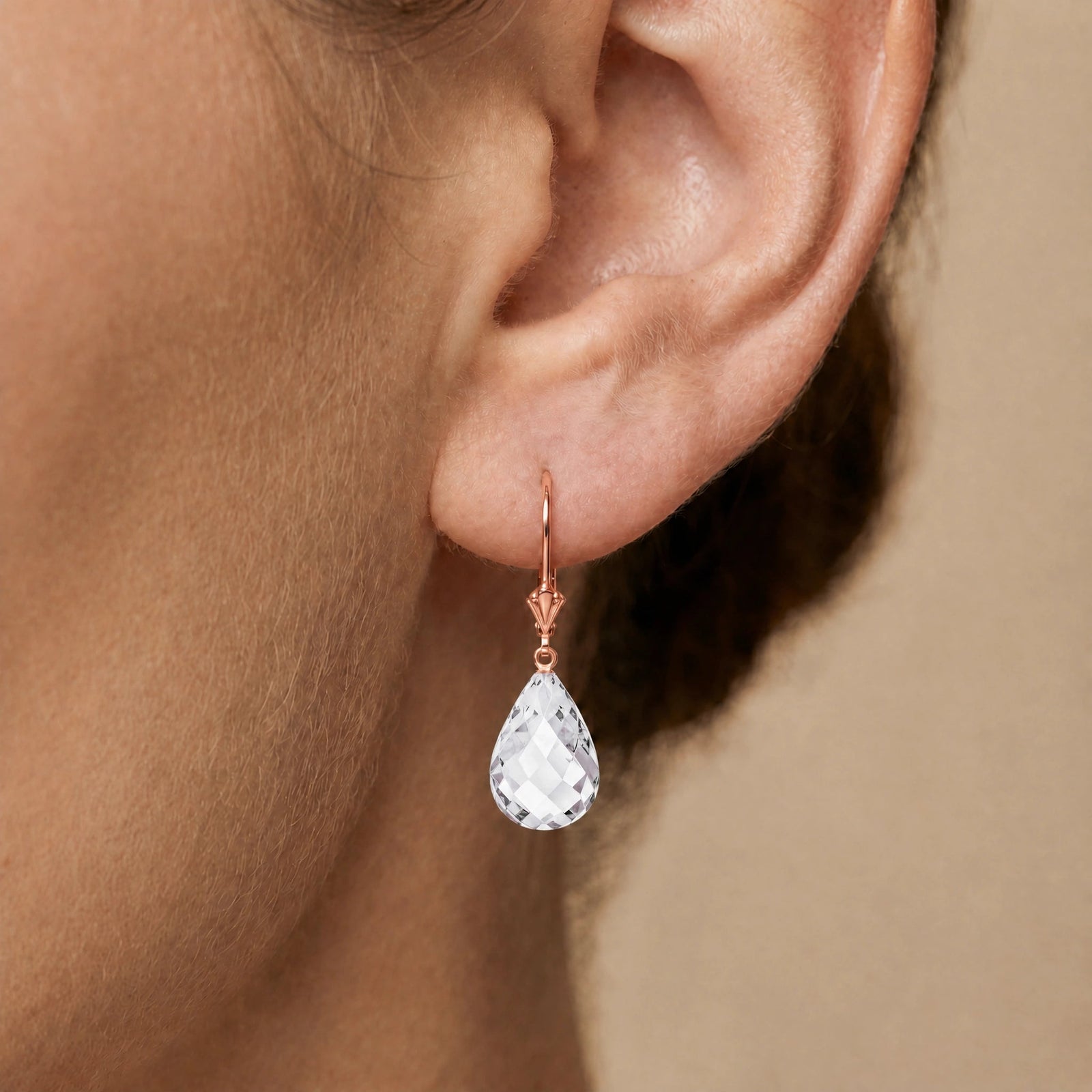 Rose Gold White Topaz — Vespertina
