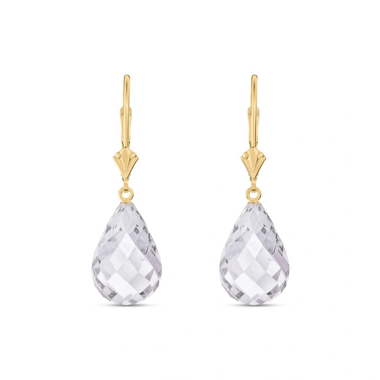 Yellow Gold White Topaz — Vespertina