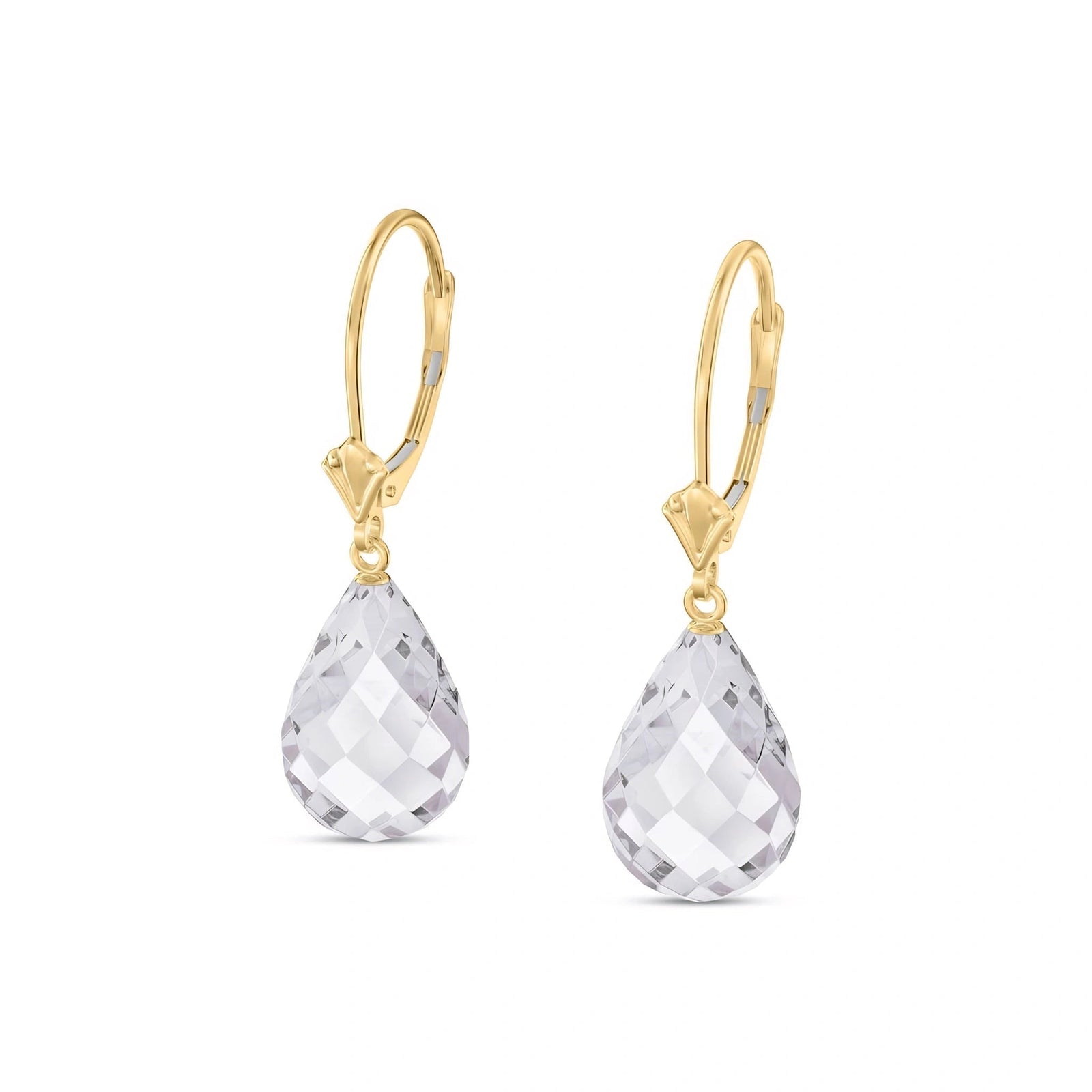Yellow Gold White Topaz — Vespertina