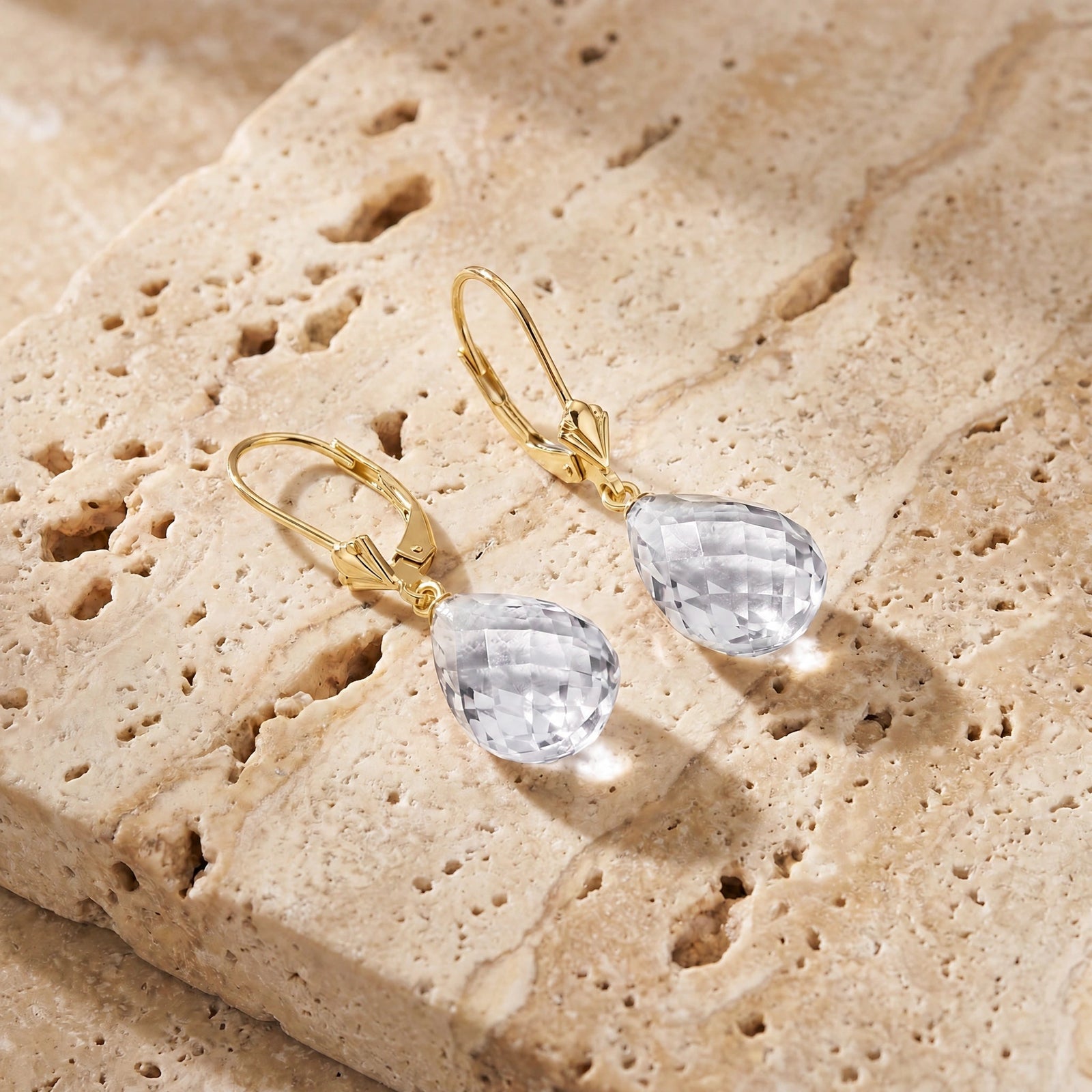 Yellow Gold White Topaz — Vespertina