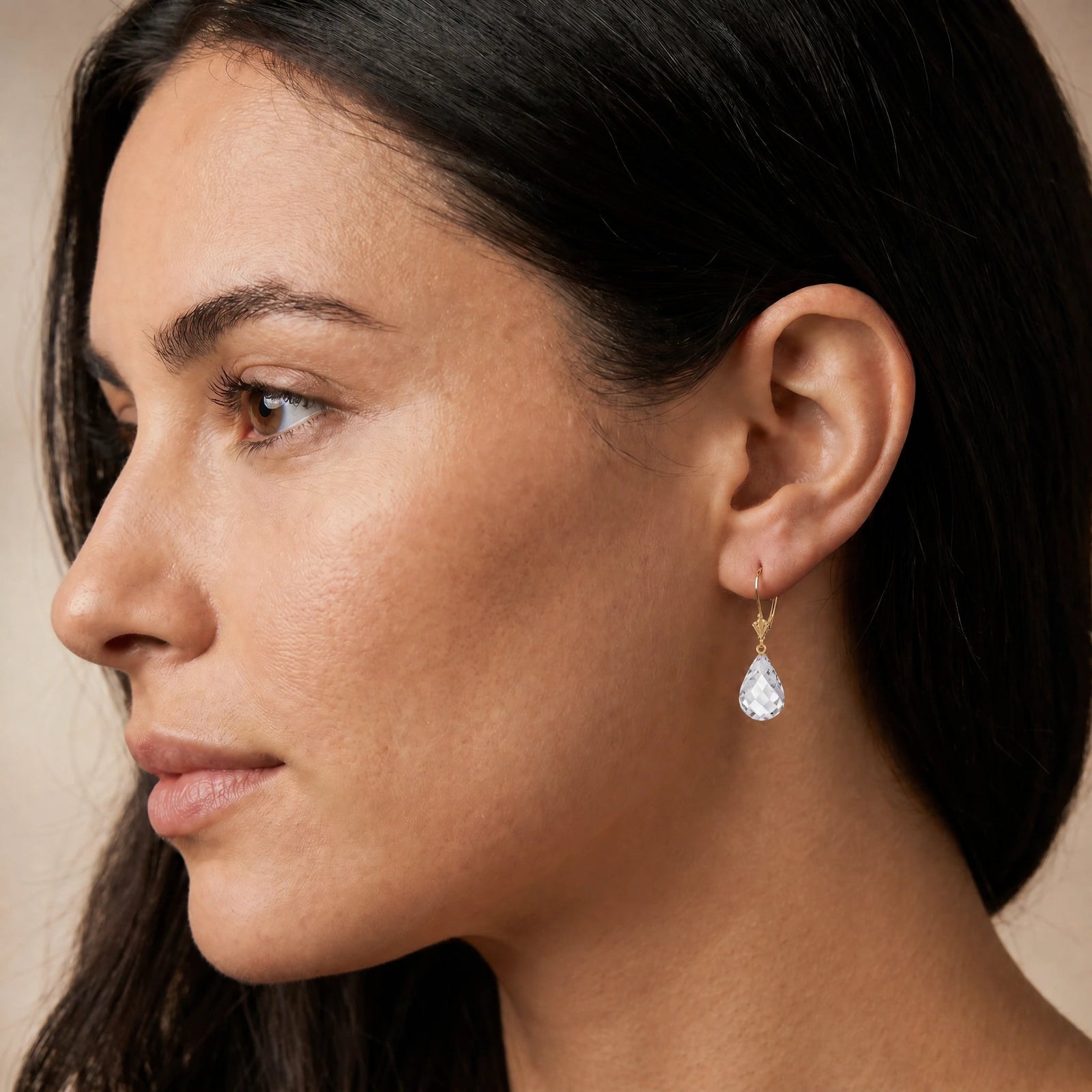 Yellow Gold White Topaz — Vespertina