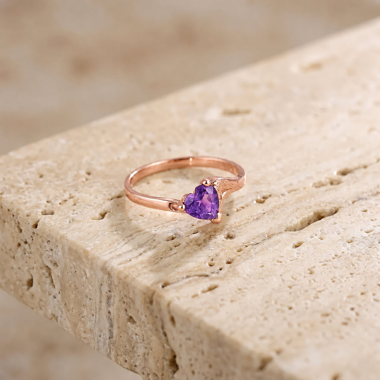 Rose Gold Eternal Ring Peridot 10K — Elena