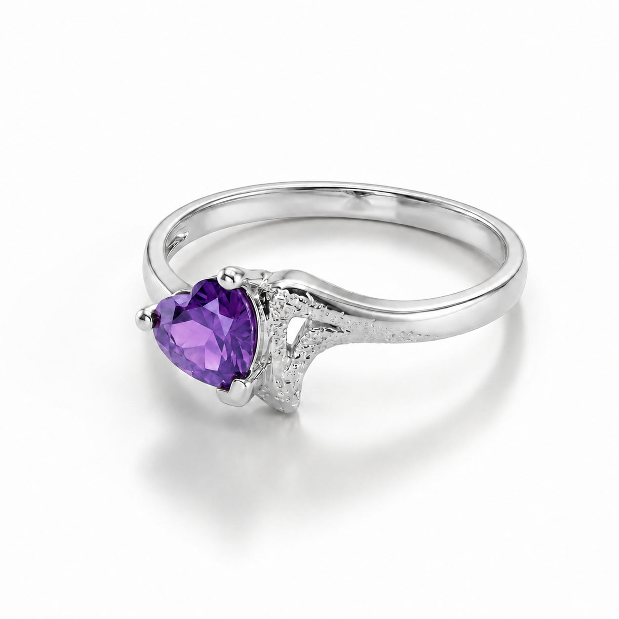 White Gold Eternal Ring Peridot 10K — Elena