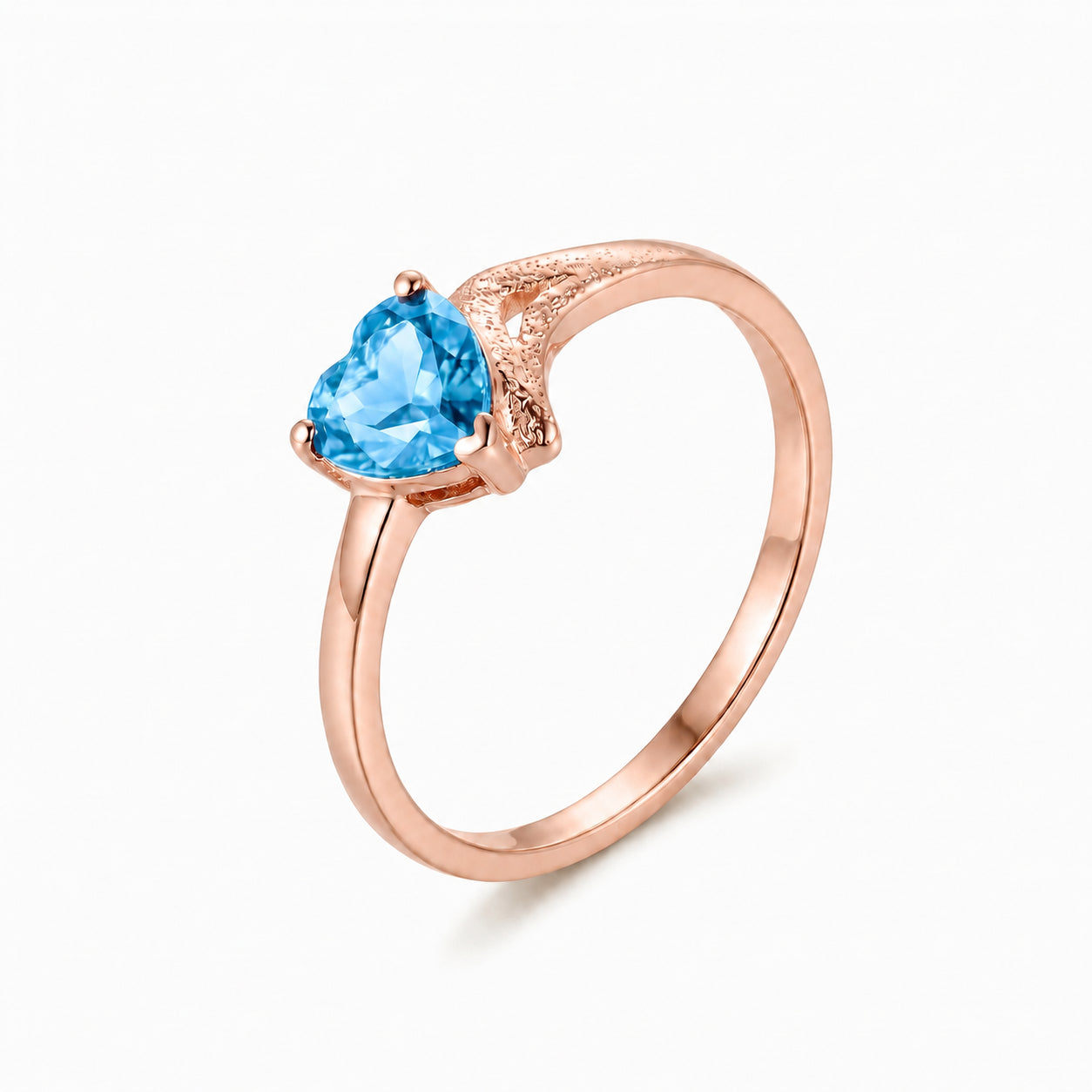 Rose Gold Eternal Ring Amethyst 10K — Elena