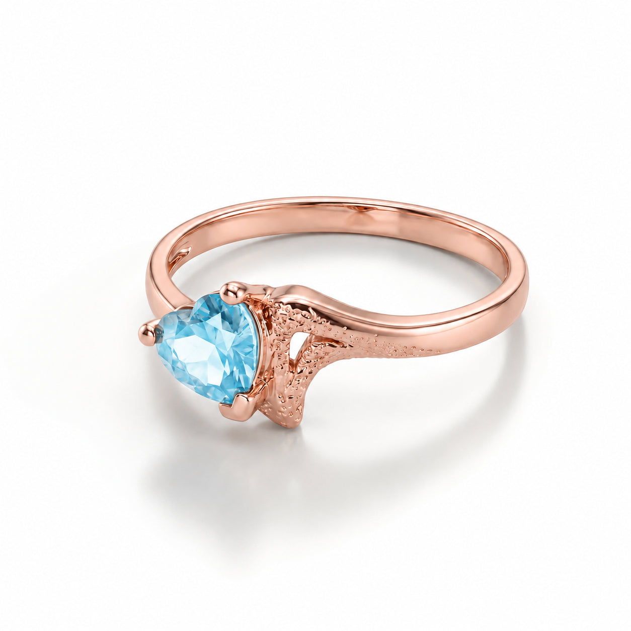 Rose Gold Eternal Ring Amethyst 10K — Elena