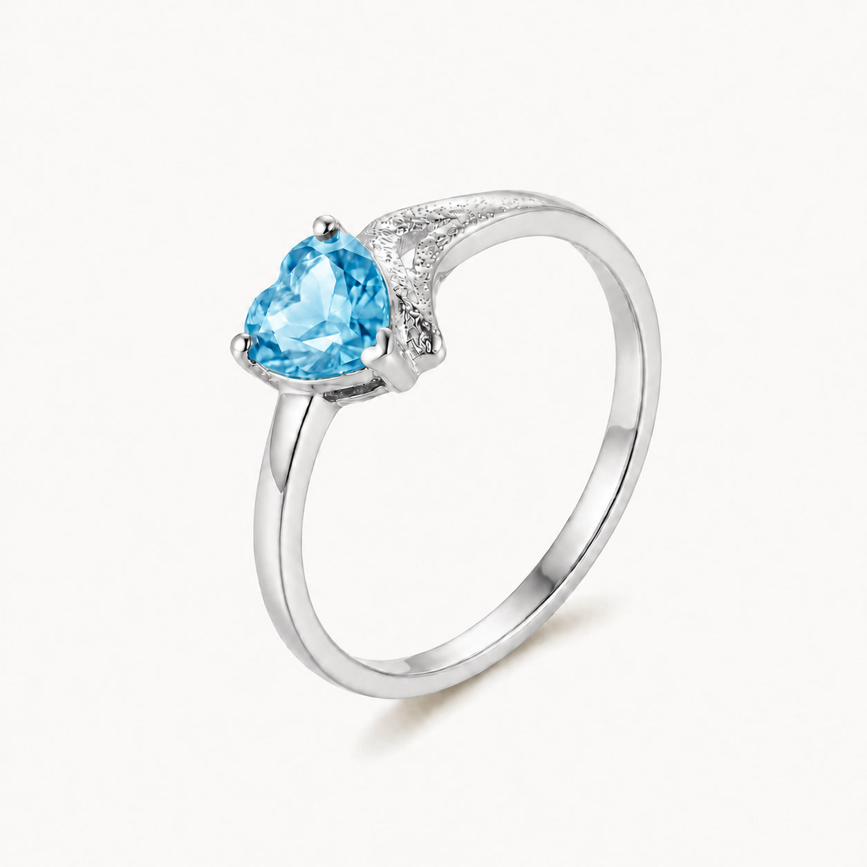 White Gold Eternal Ring Amethyst 10K — Elena