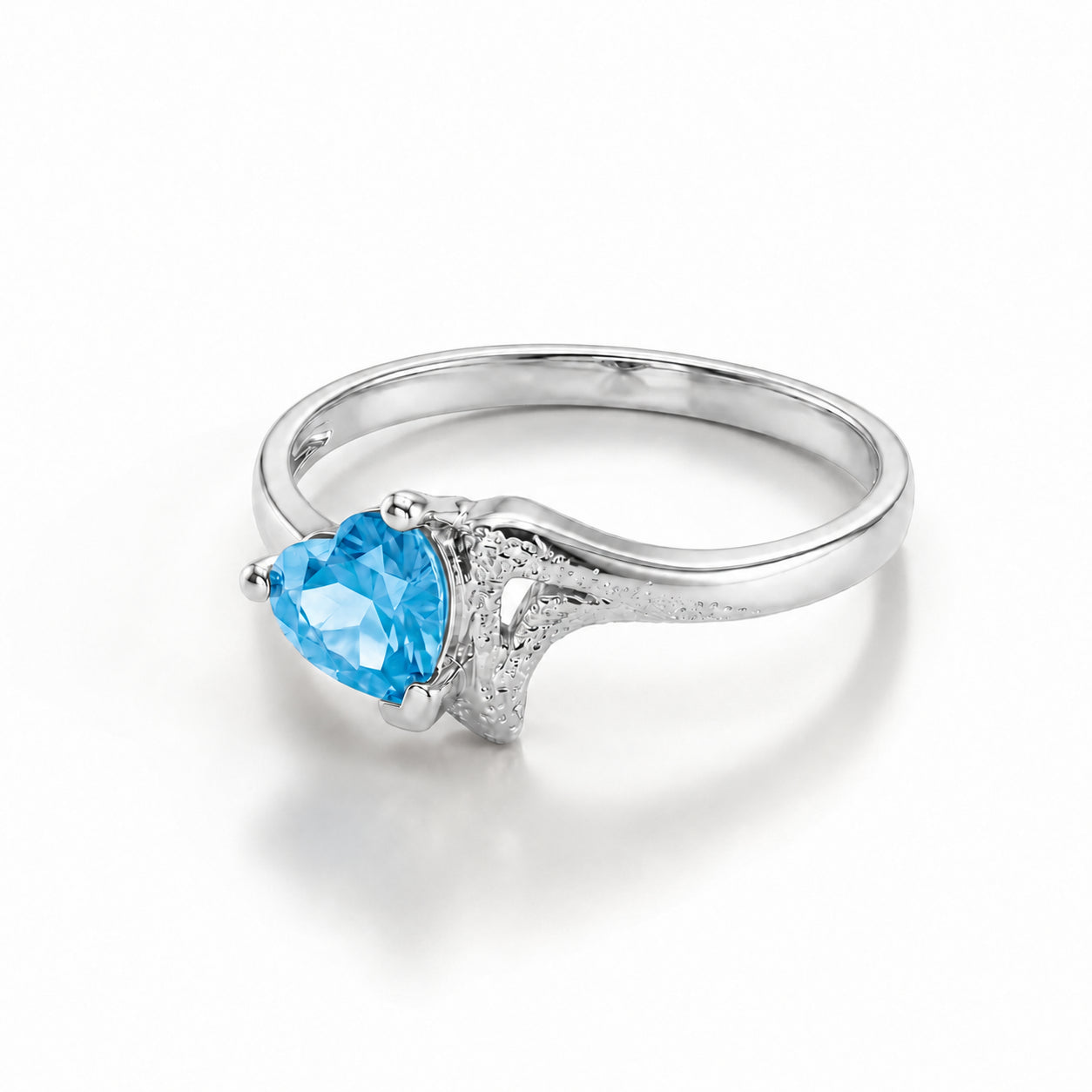 White Gold Eternal Ring Amethyst 10K — Elena