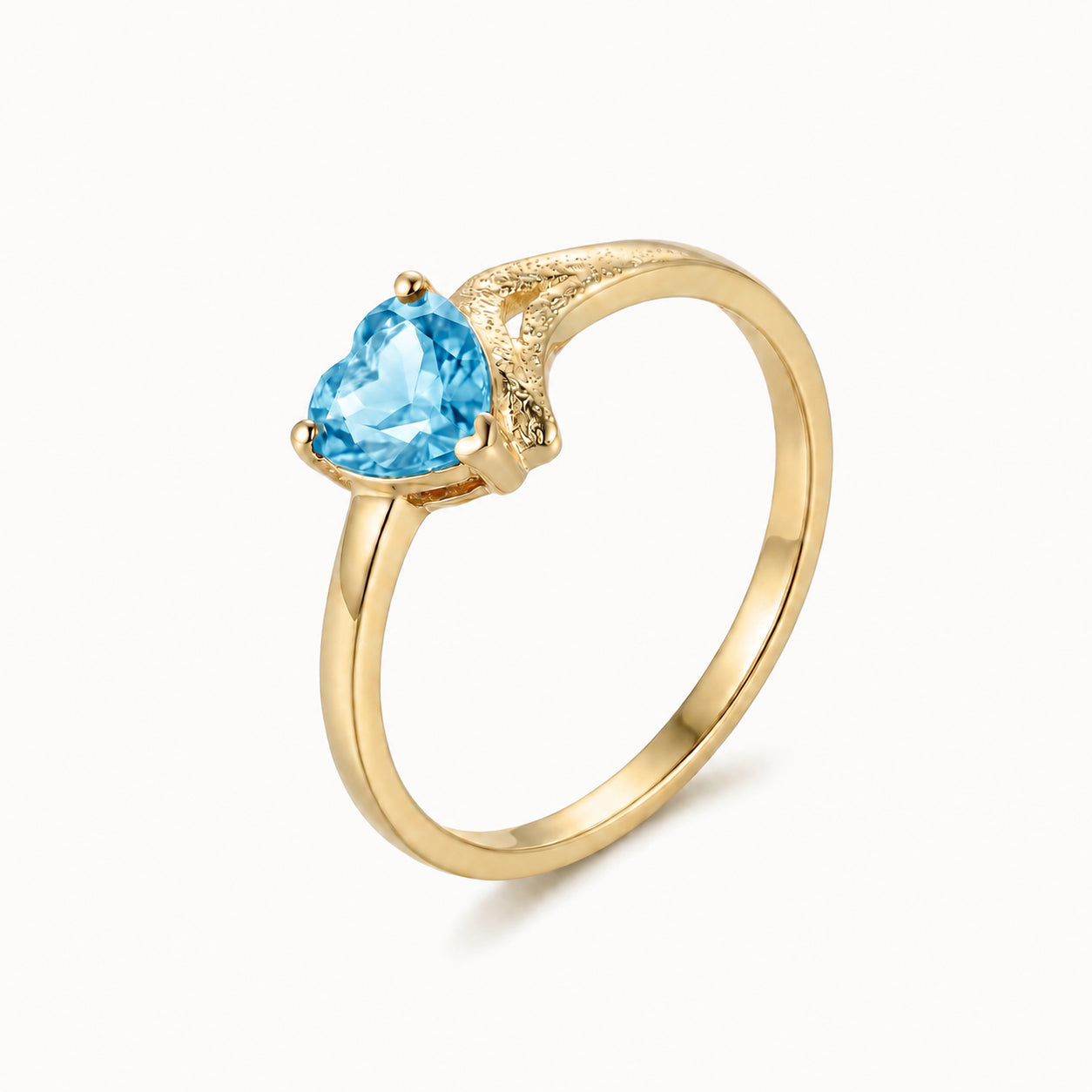 Yellow Gold Eternal Ring Amethyst 10K — Elena