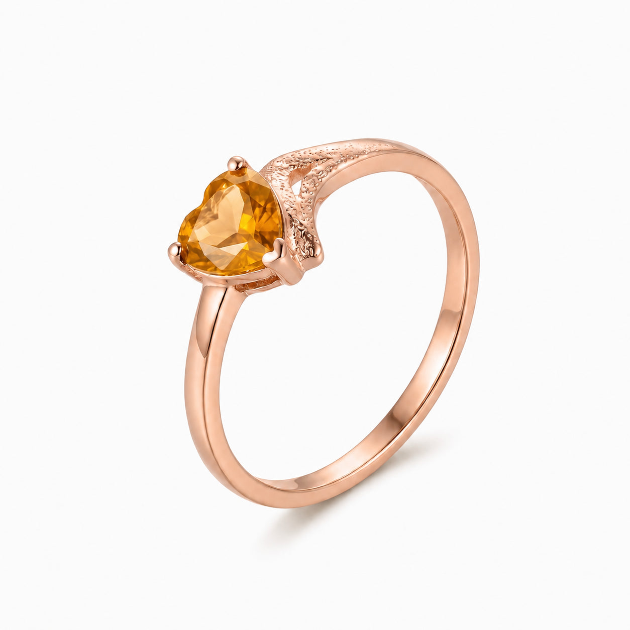 Rose Gold Eternal Ring Blue Topaz 10K — Elena