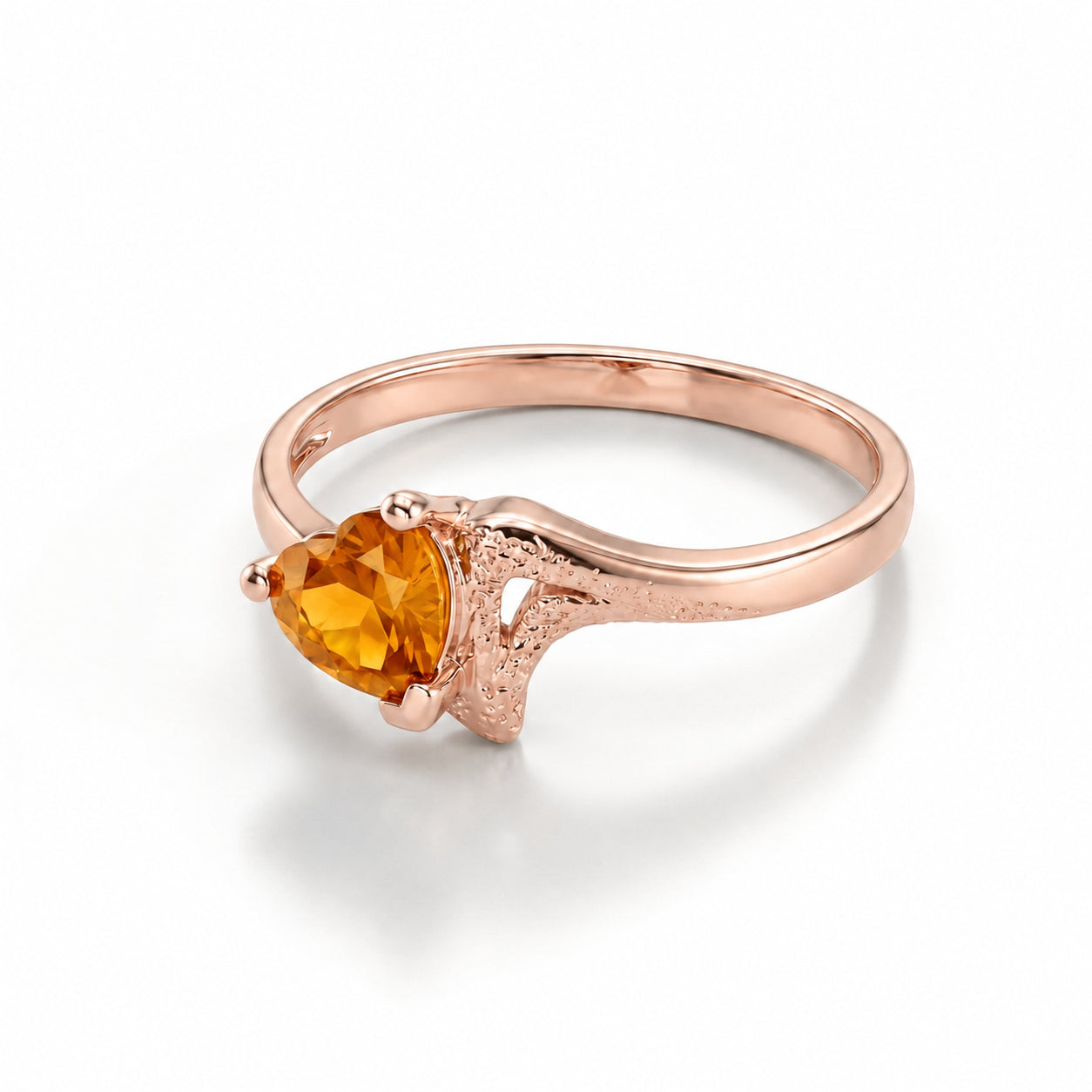 Rose Gold Eternal Ring Blue Topaz 10K — Elena