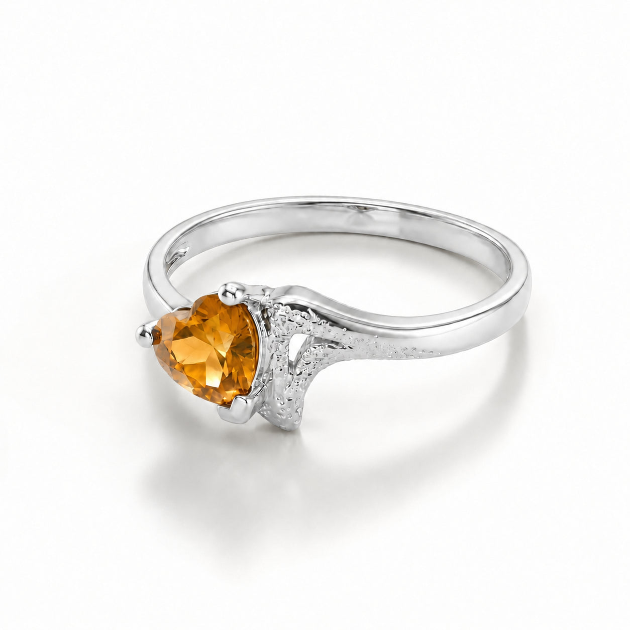 White Gold Eternal Ring Blue Topaz 10K — Elena