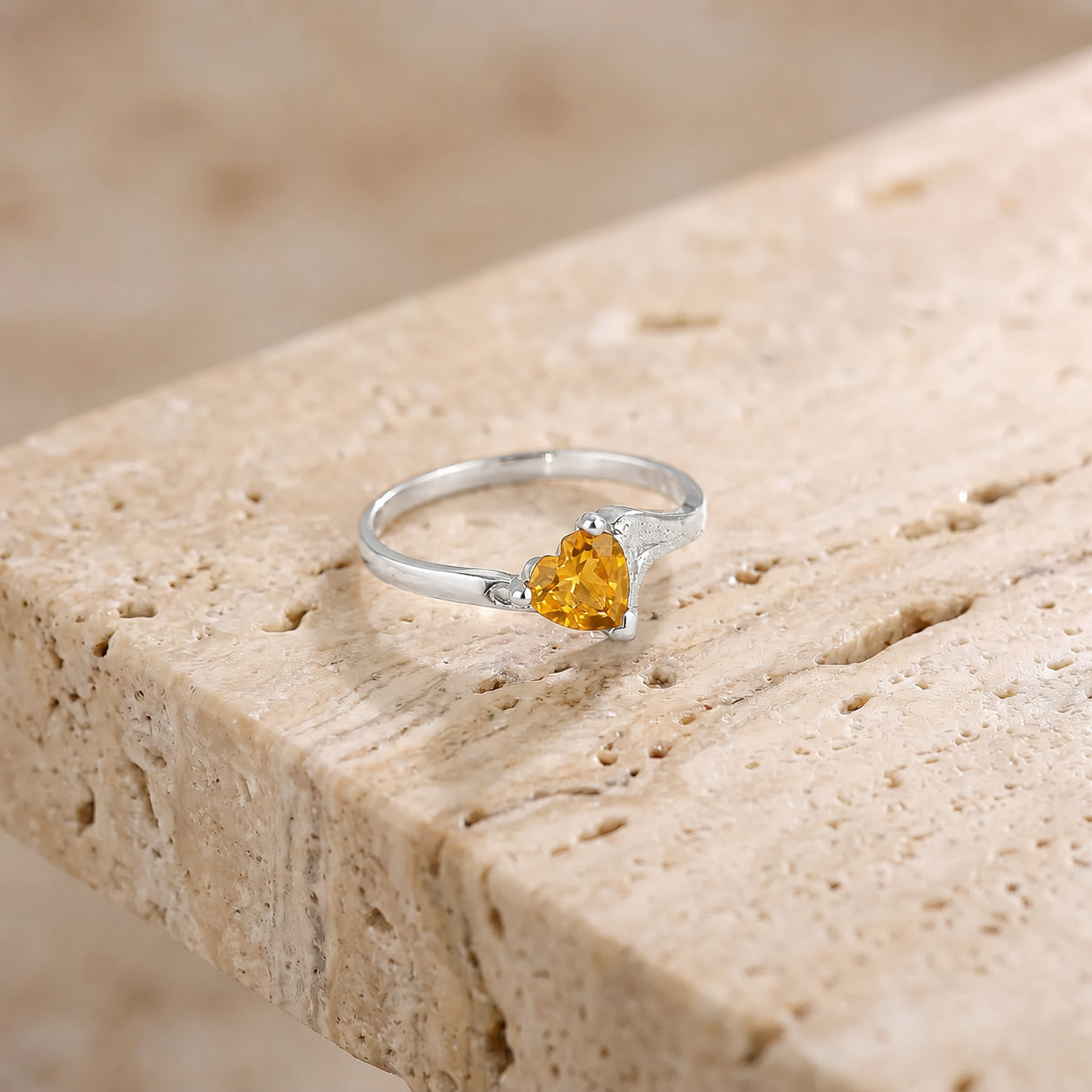 White Gold Eternal Ring Blue Topaz 10K — Elena