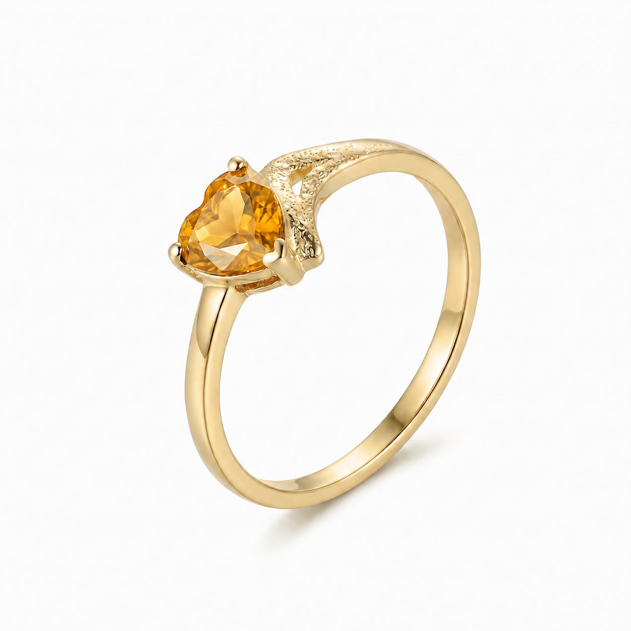 Yellow Gold Eternal Ring Blue Topaz 10K — Elena