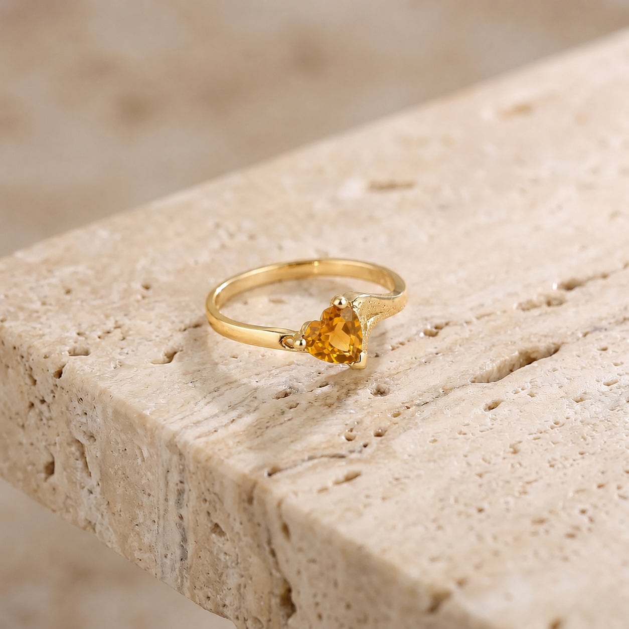 Yellow Gold Eternal Ring Blue Topaz 10K — Elena