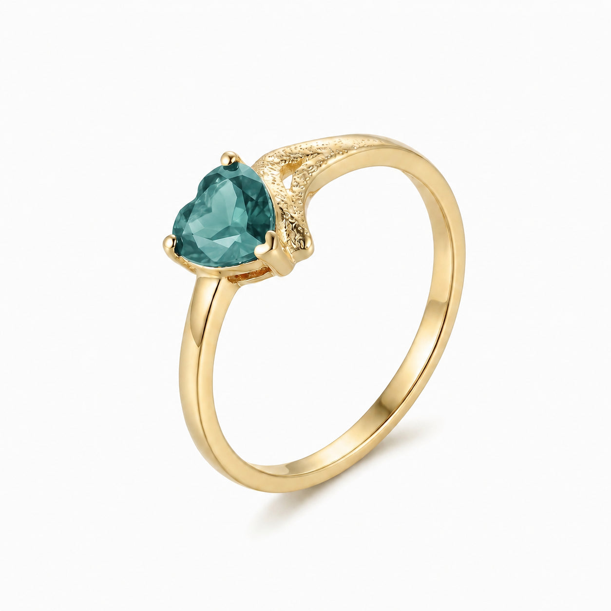 Yellow Gold Eternal Ring Garnet 10K — Elena