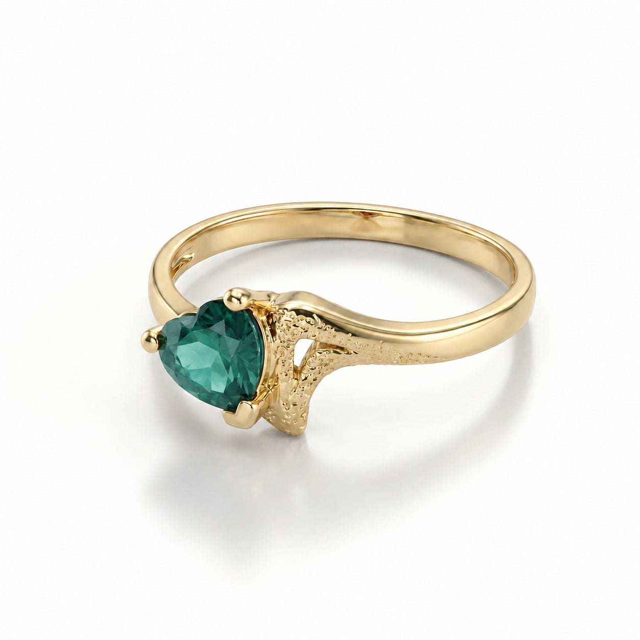 Yellow Gold Eternal Ring Garnet 10K — Elena