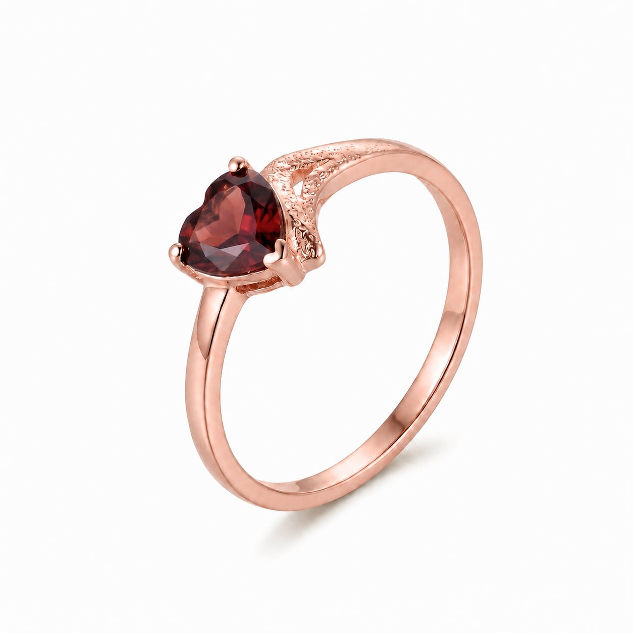 Rose Gold Eternal Ring Pink Topaz 10K — Elena