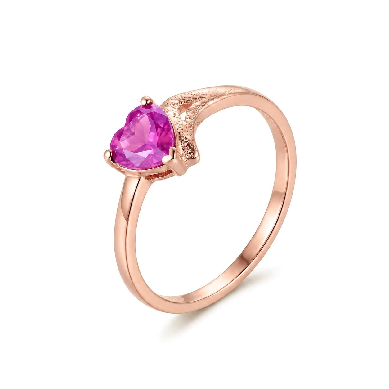 Rose Gold Eternal Ring Pink Topaz 10K — Elena