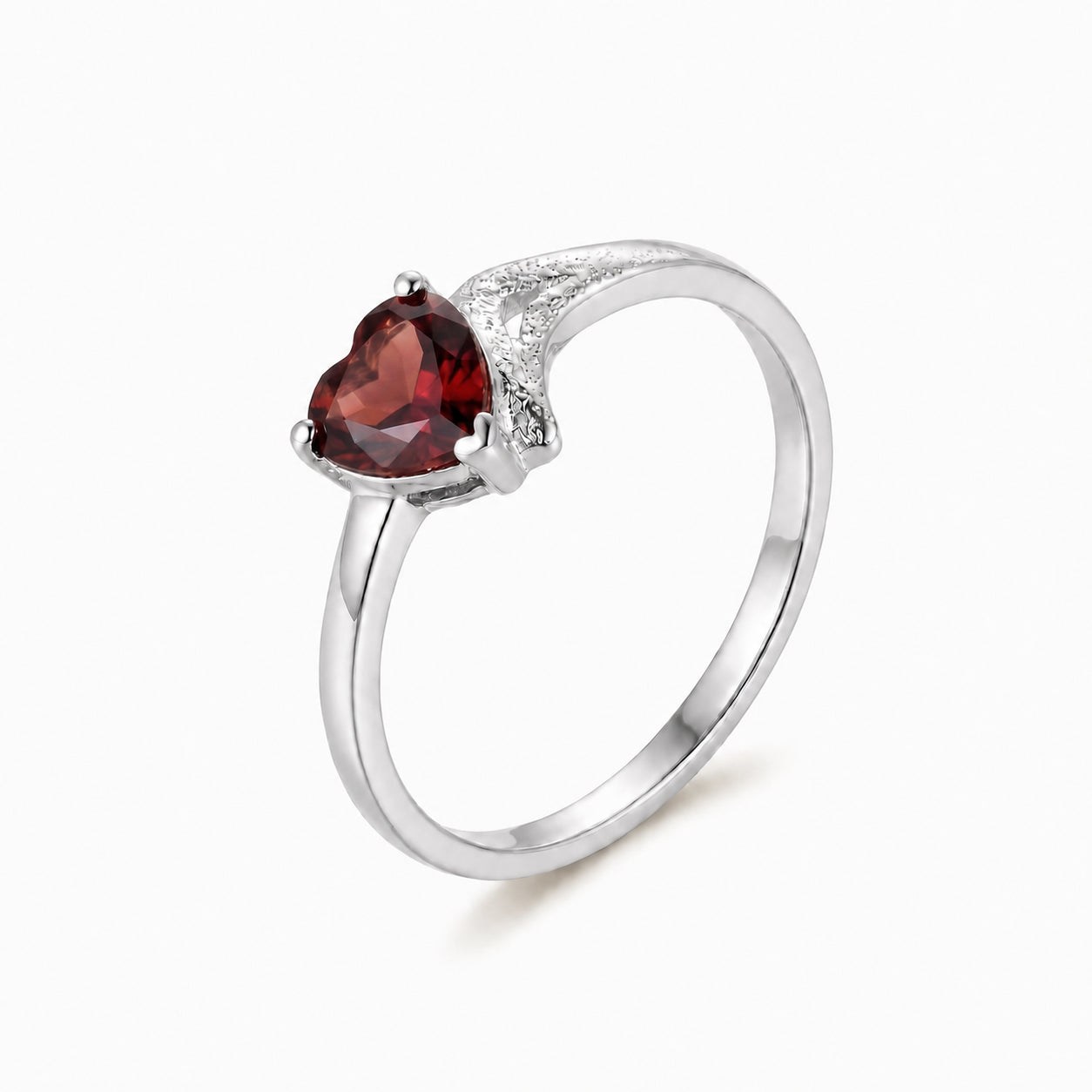 White Gold Eternal Ring Pink Topaz 10K — Elena