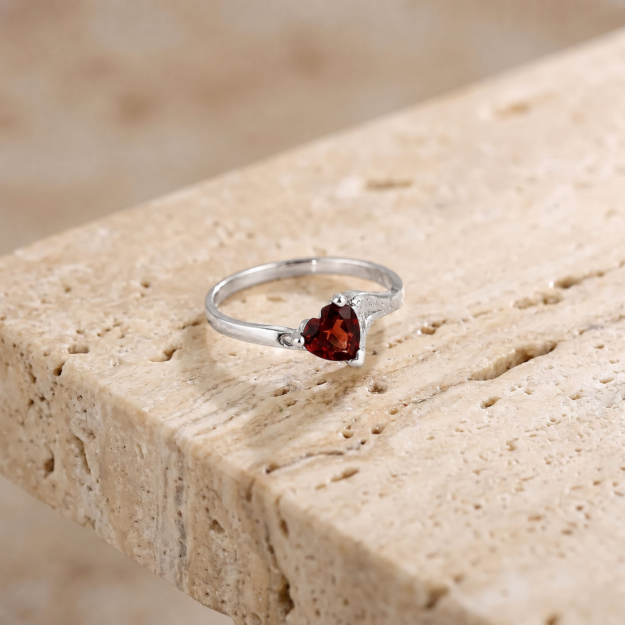 White Gold Eternal Ring Pink Topaz 10K — Elena