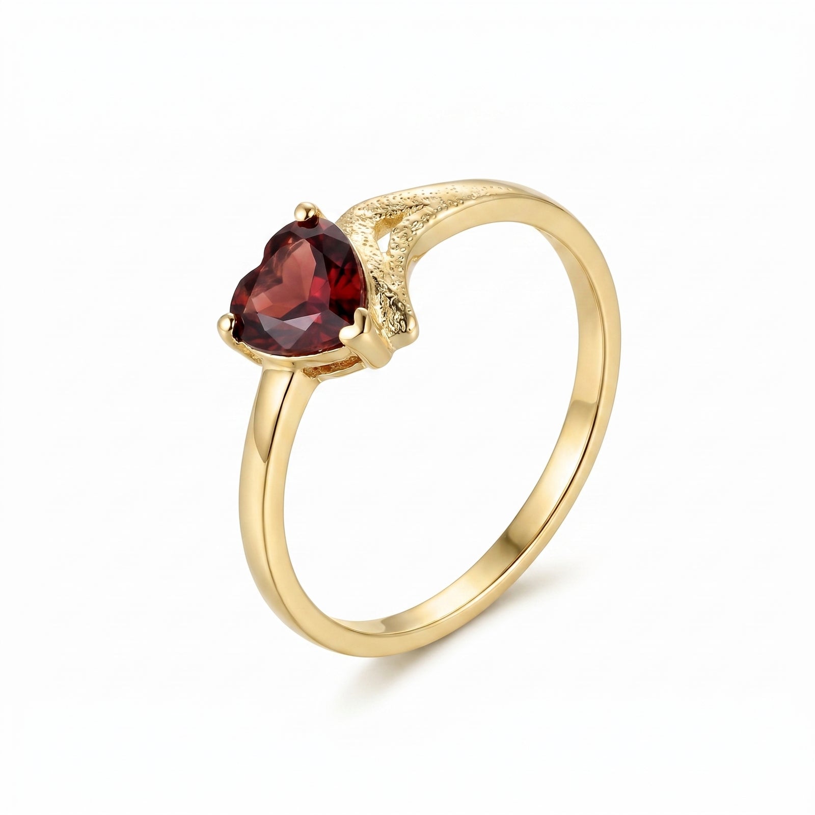 Yellow Gold Eternal Ring Pink Topaz 10K — Elena
