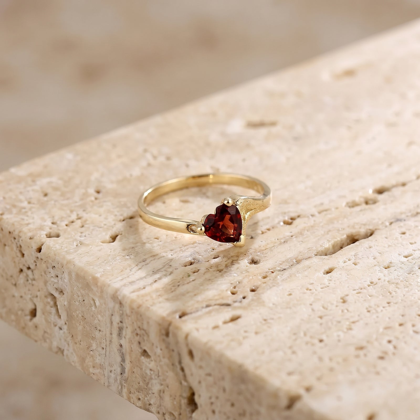 Yellow Gold Eternal Ring Pink Topaz 10K — Elena