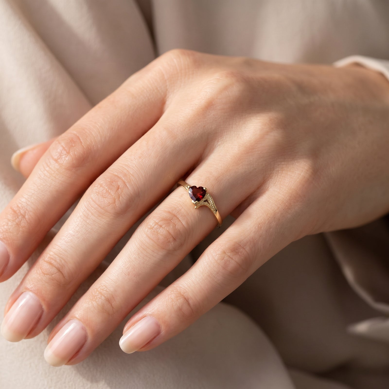 Yellow Gold Eternal Ring Pink Topaz 10K — Elena