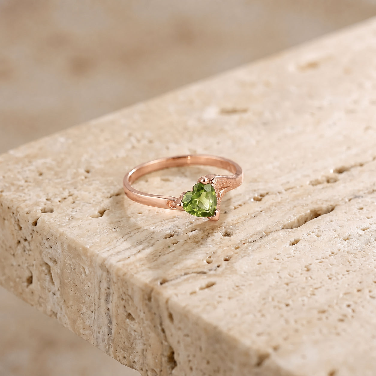 Rose Gold Eternal Ring Citrine 10K — Elena