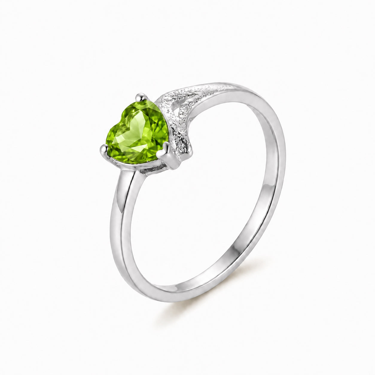 White Gold Eternal Ring Citrine 10K — Elena