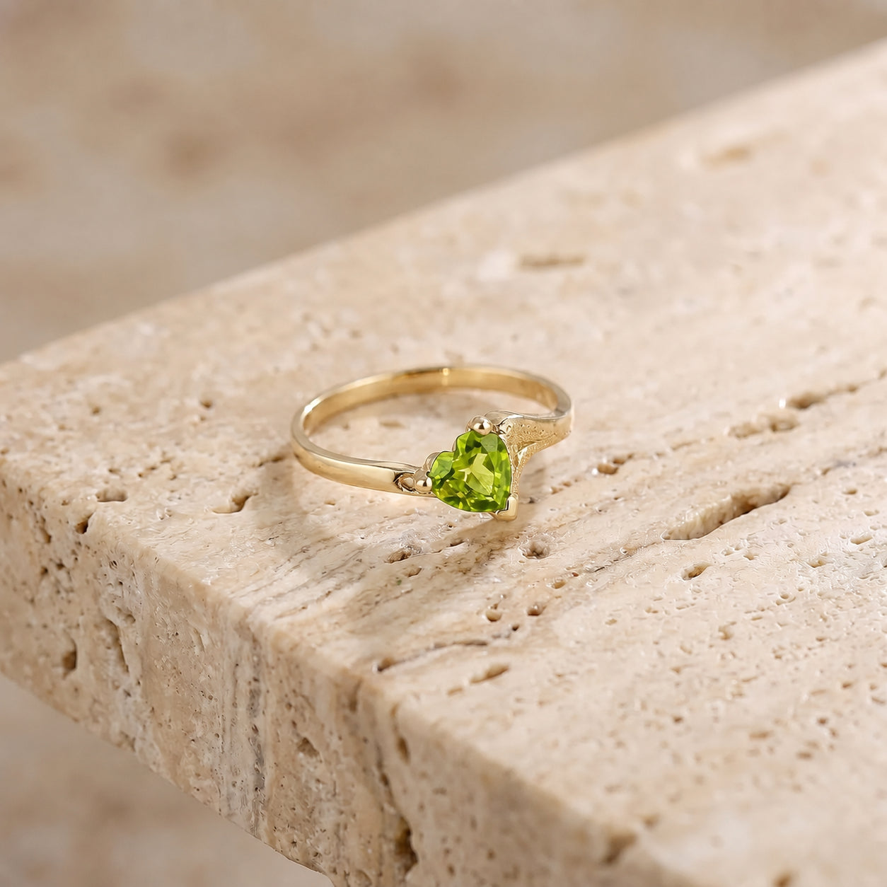 Yellow Gold Eternal Ring Citrine 10K — Elena