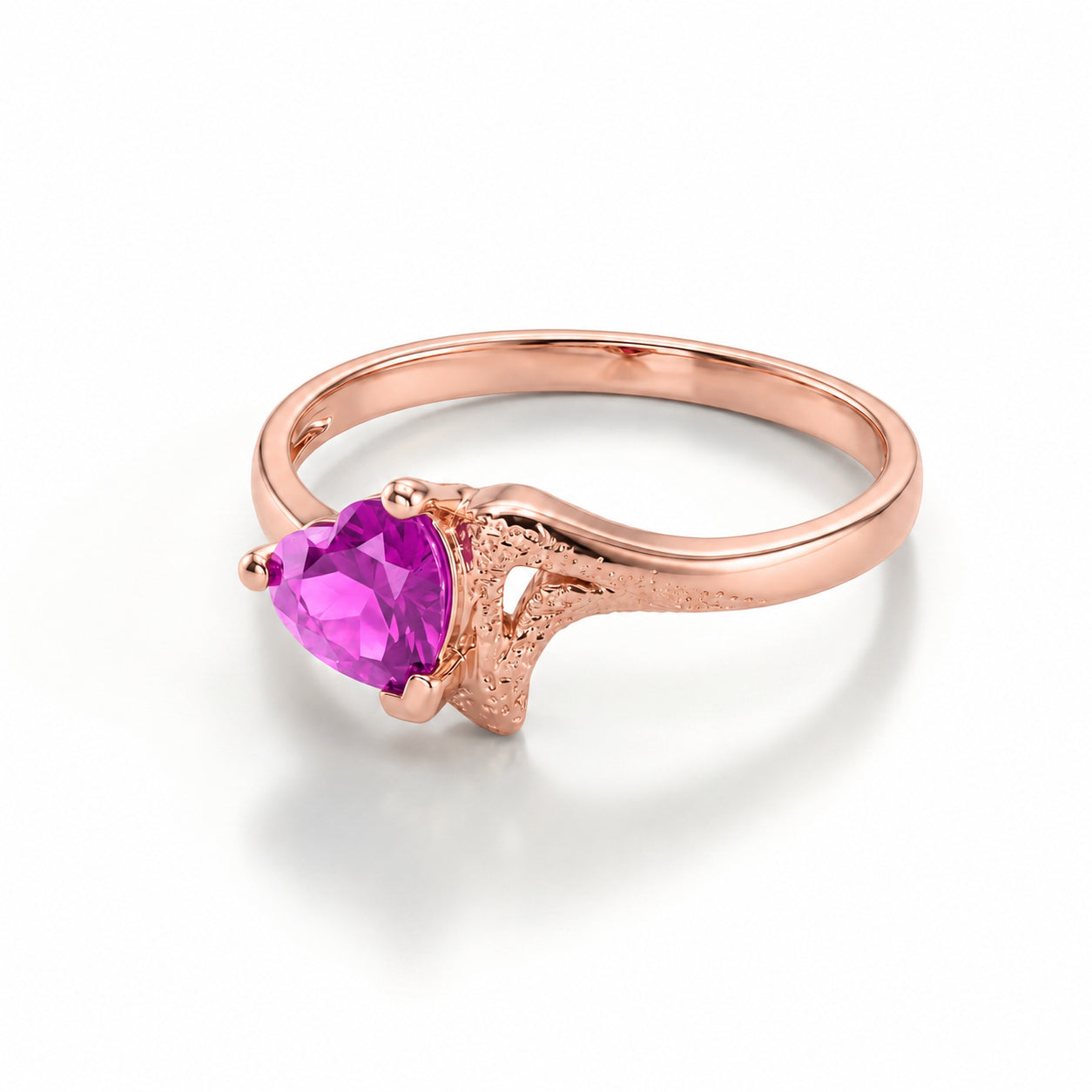 Rose Gold Eternal Ring Sapphire 10K — Elena